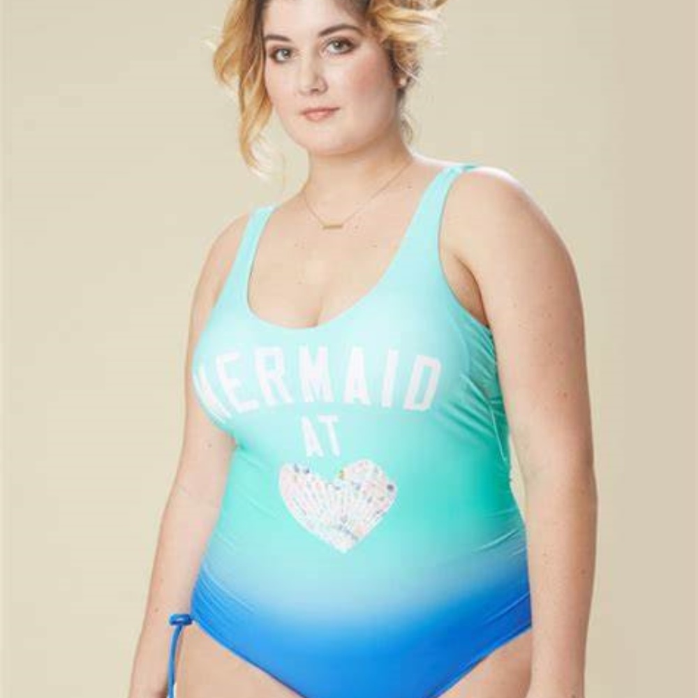 3 for $20 Mermaid at ❤️ one peice ombre swimsuit